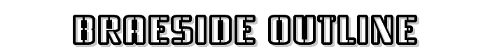 Braeside Outline font